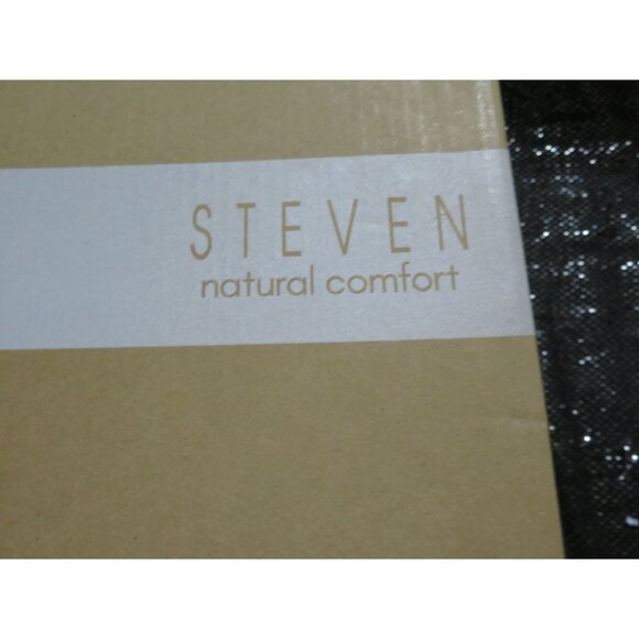 Steven by Steve Madden Bingo Black Suede Leather Fur Collared wedge boots sz 9.5 - Picture 4 of 9